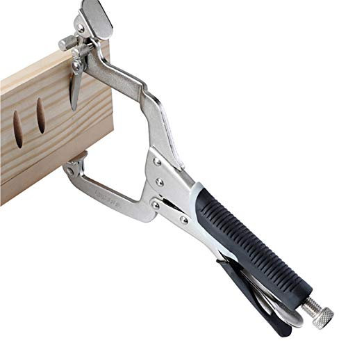 12 Woodwork Right Angle Clamp for Pocket Hole Joinery, 90 Degree Corner Clamp Multifunction Corner Jig, Frame Woodwork Right Fixed Woodworking T Joints Miter Fit Tool with Dual-Purpose Design