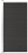 vidaXL Zaunelement Gartenzaun Sichtschutzzaun Lamellenzaun Windschutz Zaun Windschutzzaun Terrasse Stecksystem Lärmschutz WPC 95x186cm Schwarz