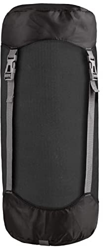 Azarxis Compression Stuff Sack for Sleeping Bag, Lightweight Compression Bag for Clothes Storage Water Resistant Compact for Outdoor Camping Hiking Backpacking Travelling Trekking (Black - XL)