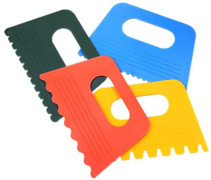 8 PCS Plastic Scraper Tools DIY Line Graffiti Tools Colored Plastic Paint Scrapers for Toddlers Kids Paint Crafts DIY Line Graffiti