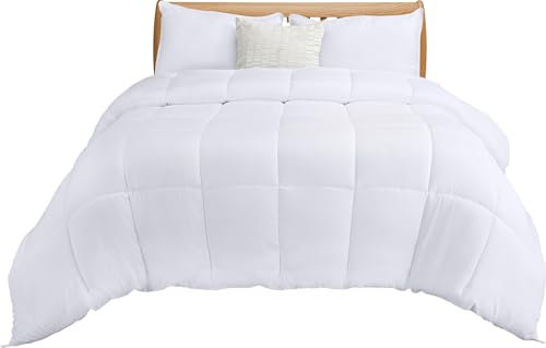 Utopia Bedding Edredón nórdico 220x240 cm, Edredón para Todas Las Estaciones para Cama 135/150 con 280 gr/m² Filamento de Poliéster en 100% Microfibra (Blanco)
