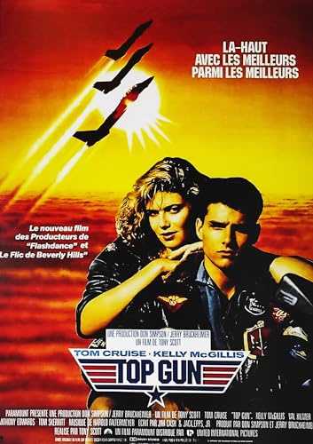KUSTOM ART Póster decorativo de pared Serie carteles de película celebridades Top Gun Tom Cruise Impresión artística sobre papel Patinata 42 x 30 cm sin marco