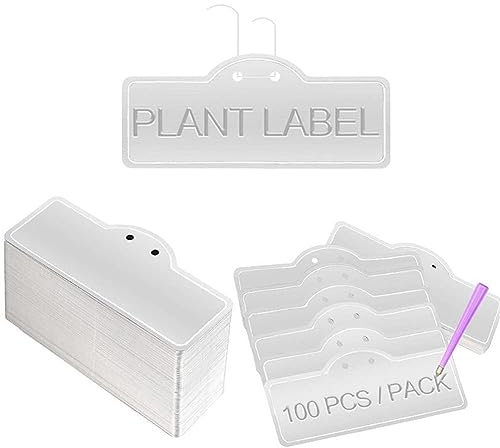 Lot de 50 étiquettes de plantes en aluminium avec fils métalliques double face imperméables et solides pour marquer les plantes, les arbres, les serres