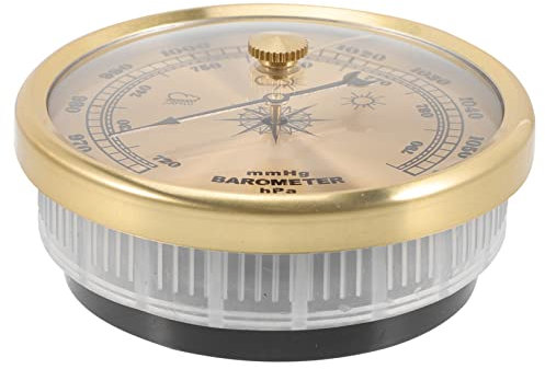 NULYLU Baromètre Anéroïde Ajustable Multifonctionnel Pour Usage Domestique Prédiction Météo Pratique Avec Installation Murale Et Calibration Facile