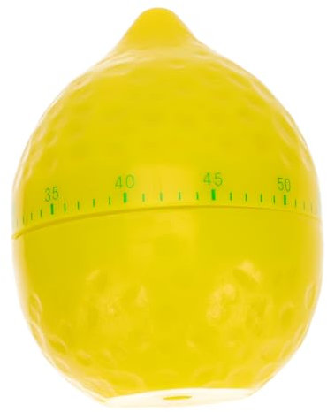 Ciieeo Lemon Shape Kitchen Timer Manual Mechanical Cooking Countdown Tool Environmental Protection No Battery Kitchen Baking Timer Yellow