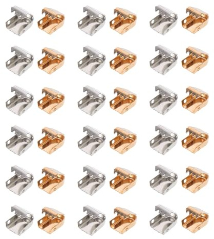 TOYANDONA Fermagli per Lacci in Metallo 100 Pezzi Set, Connettori Fibbia senza Cravatta in Acciaio Inox Resistente, Accessori per Scarpe Anti Slittamento per Uso Quotidiano e Persone Attive