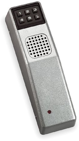 Alarm Lock PG30MS Pilfergard 95 Decibel Dual Piezo Siren Surface Mount Keypad-Controlled Door Alarm, 9V Battery, Metallic Silver Finish