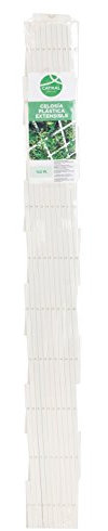 Catral 43060005 – Treillis décoratif Extensible en PVC, 1,0 x 300 x 100 cm, Blanc