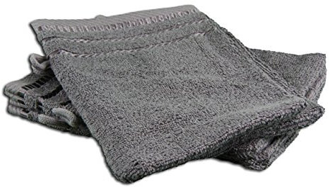 Gözze - Waschhandschuh-Set, 4er-Set, Berlin, 100% Baumwolle, 17 x 24 cm - Anthrazit