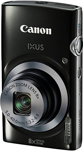 Canon Ixus 160 Appareil Photo numérique Compact Ecran LCD 2,7'' (6,86 cm) 20 Mpix Zoom Optique 8X USB Noir