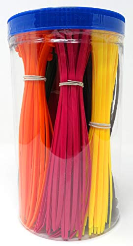 450 Kabelbinder 20 cm x 4.8 mm 9 farben bunt