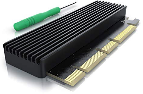 CSL - PCIe Erweiterungskarte für M.2 Key-M SSDs - Low Profile Format - Adapterkarte - bis zu 3938 Mbyte s - NVMe Standard statt AHCI - PCIexpress statt SATA - PCIe x4 oder x16