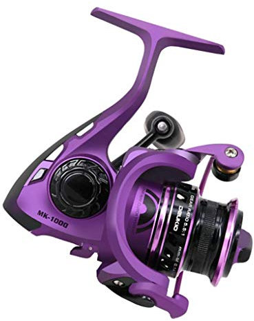 CUTICATE Angeln Spule Karpfenrolle Angelrolle Spinnrolle mit 5 + 1BB Kugellager, Lila