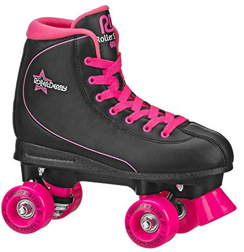 Roller Derby Roller Star 600 Damen Rollschuhe - Schwarz/Rosa - Größe 09