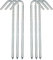 Bodenanker Zeltnägel Erdanker Garten Heringe Stahl Gartenpfähle Pflocke Stakes Erdnägel Zeltheringe Landschaft Heftklammern Bauanker Zelt zum Trampolin Schaukel 6 Stück 30CM