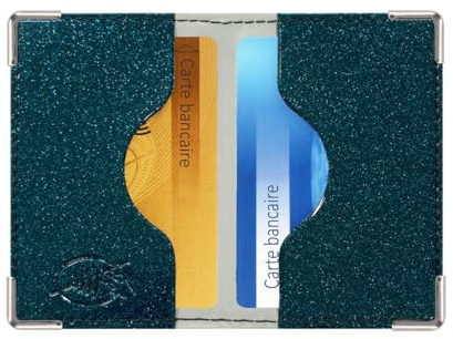 Color Pop® Porte-cartes (2) blindé anti-piratage – Fabrication Française – PVC Disco – Protection cartes bancaires - Sécurité cartes de crédit - Anti-RFID