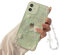 Ownest Handyhülle Kompatibel iPhone 11 Hülle Schmetterling Blume Transparent Design Aesthetic Frauen Mädchen Glitzer Kristall mit Süßes Perlenkette