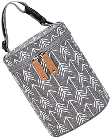 Healeved Borsa Termica Per Bottiglie Organizer Portatile Per Alimenti Per Ragazza Fodera e Facile Da Pulire Mantiene Caldo o Freddo