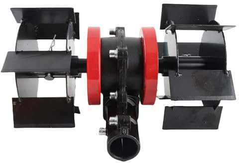 Luocute 9-Zahn-Elektro-Rasentrimmer-Unkrautvernichterkopf, Rasenkantenschneider-Tiefpflügerad, Universal-Gartenfräse für Lose Böden, Rasenmäher-Freischneider für den Garten (28mm)