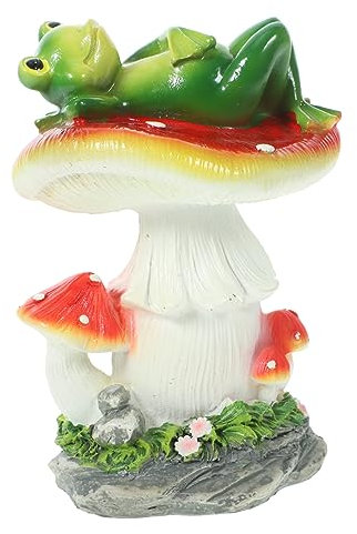 Parliky Resin Frog Statue Frosch Skulptur Für Garten Und Zuhause Stilvolle Deko Hochwertigem Leicht Und Für Tisch Und Gartenarrangements
