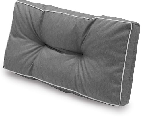 Spatium Coussins pour Palettes, Housse 100% Amovible, imperméable, Résistant aux UV, Extérieur/Intérieur, Canapé en Palettes (Coussin de Dossier 80x40, Anthracite)