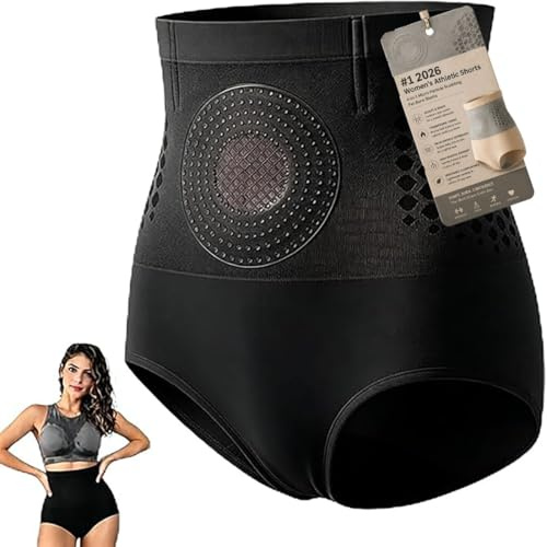 Fettförbränningsshorts for kvinnor, 4 i 1 termogena kroppsskulptering Yogabyxor Magekontroll Forma trosor Uppstramande och forma