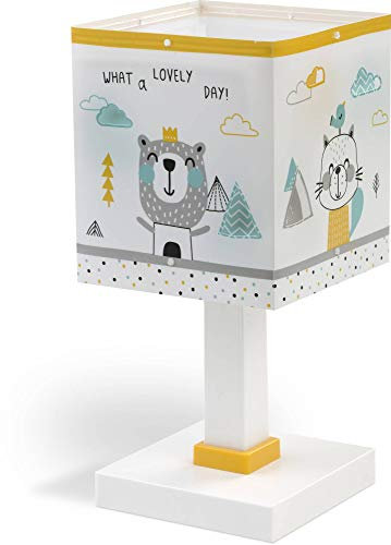 Dalber Hello Little Lampada da tavolo per bambini Animali da scrivania multicolore (73241)