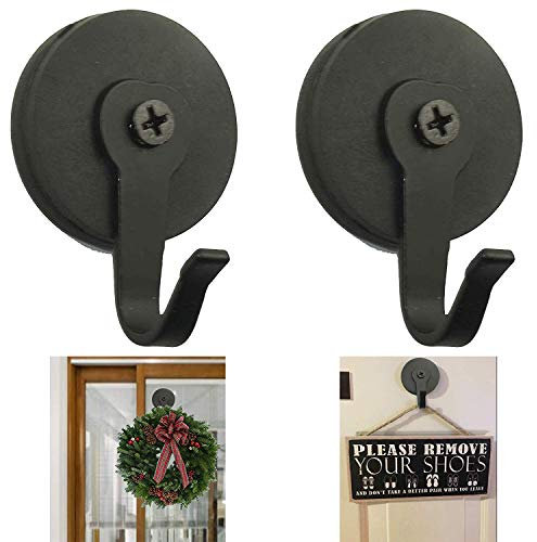 Gancio magnetico per ghirlande, posizionando un magnete su entrambi i lati del vetro a pannello singolo o può anche essere utilizzato separatamente su porta metallo/acciaio, confezione da 2