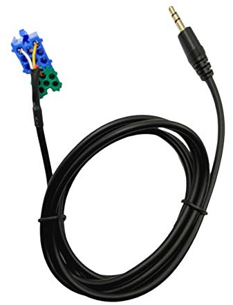 1neiSmartech Cavo Funzione Aux In, Per Impianto Stereo Auto Fiat Bravo Dal 2007 Modello Autoradio Visteon Per Ingresso Audio Mp3 Smartphone (jack maschio)