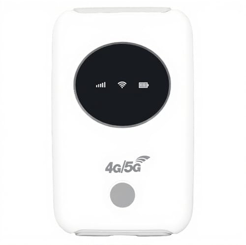 Sorandy 4G LTE USB WiFi-Modem 300 Mbps High Speed Hotspot WiFi-Enhet Olåst 5G WiFi SIM-Kortplats Inbyggd 3200MAh Trådlös Bärbar WiFi-Router Mini WiFi Mobil Hotspot för Resor
