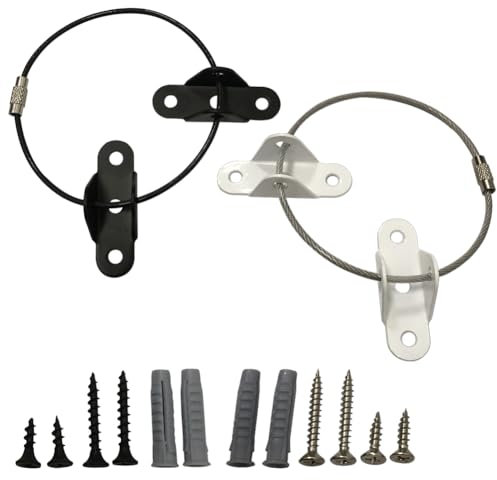 Kippschutz Möbel Wandanker, Möbel-Wandanker, Anti Kipp Möbelgurte, Möbel Kippsicherung Set, Für Kommode, Schrank, Bücherregal, Möbel Sicherheitsgurt Anti Kipp Wandanker Schutzset (Schwarz und Weiß).