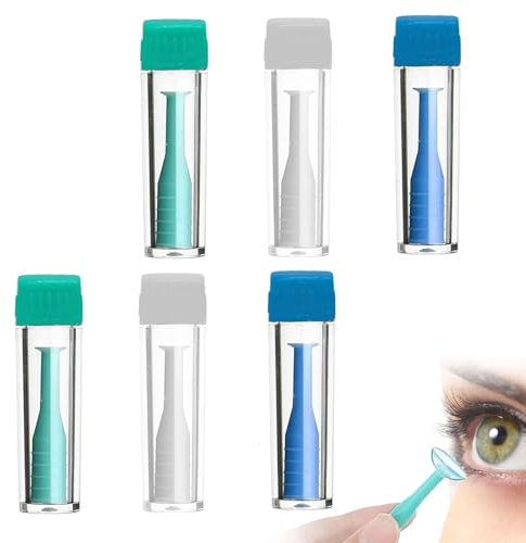 6 Stück Kontaktlinsen Einsetzhilfe,Kontaktlinsensauger,Kontaktlinsen Entferner,Kontaktlinsen Sauger Weiche Linsen,Kontaktlinsen Hilfe Zum Einsetzen,Kontaktlinsen Sauger Für Weiche Harte Linsen