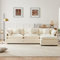 ComfortXL Modernes Design, Polstermöbel, Chenille-Stoff, Dreisitzer-Sofa, Polstersofa, Ecksofa mit Fußstütze, L-förmiges Ecksofa, geeignet für Wohn- und Schlafzimmer. Video ver