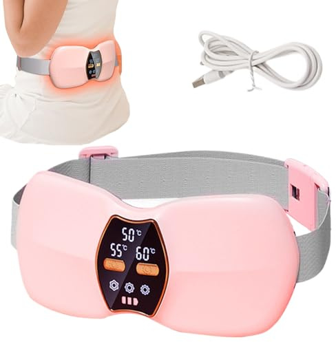 Almohadilla térmica inalámbrica | 3 niveles de calor, cinturón portátil inalámbrico, almohadilla térmica para mujer, para espalda, cintura, estómago, abdomen, relajación, sueño, trabajo, oficina