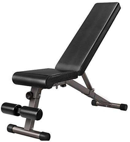 träningsbänk, Hantelbänk, multifunktionell fitnessstol bänkpress sluttande platta justerbar sit-ups träningsutrustning hemhjälpmedel