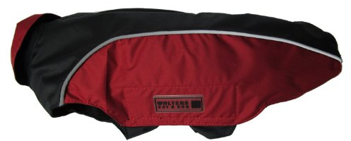 Wolters | Regenjacke Easy Rain in Schwarz/Rot | Rückenlänge 52 cm