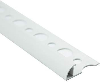 PVC Viertelkreis Fliesenschiene Fliesenprofil Kunststoff weiß L250cm 8mm Profil (10 Stück)
