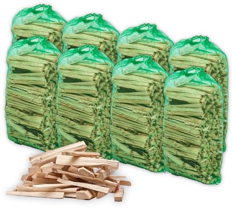 Carbeth Plants - Kiln Dried Kindling Wood (Approx 2.5kg) - Easy Light Natural Firelighters - For Wood Burners, Fire Pits, Fireplaces & Stoves - For BBQs, Stone Pizza Ovens & Food Smokers