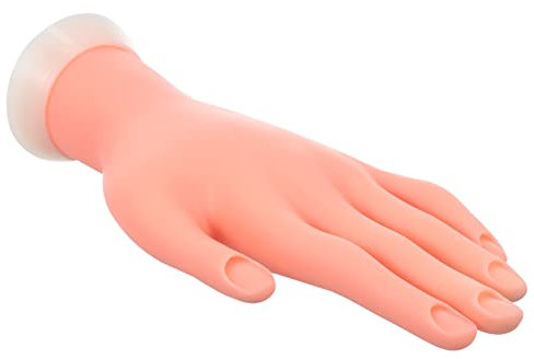 PACKOVE Mannequin De Main Entraînement Pour Nail Art Modèle De Manucure Silicone Flexible Outil Entraînement Manucure Main Artificielle Réaliste