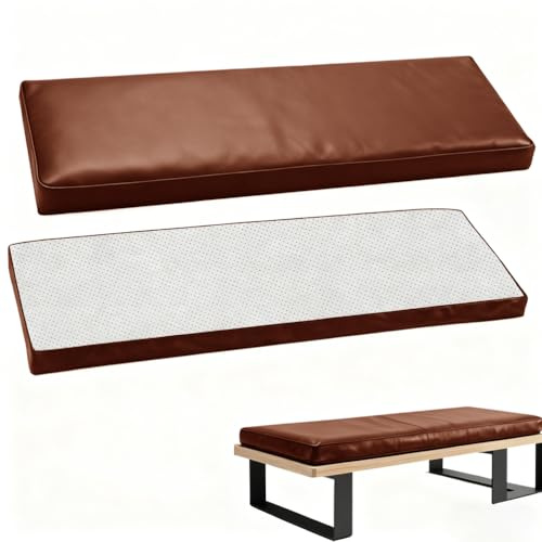 WLXFF Coussin De Banc pour IntéRieur Et ExtéRieur, Assise Coussin pour Banc De Mobilier Terrasse Canapé, Cuir Coussin De Banc Antiderapant, pour Terrasse, Balcon, Banquette,No7,140X40X5CM