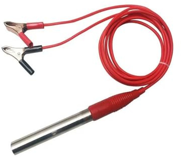 Scaldabagno 12V DC con riscaldatore a Cartuccia con Clip a Coccodrillo Riscaldatore ad Immersione Portatile in Acciaio Inossidabile 150w/200w/300w per Auto/Camion (12V 200W)