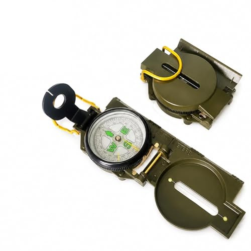 QLK Boussole Multifonctionnelle de Randonnée et Plein Air, Étanche et Résistante aux Chocs, pour Camping, Chasse, Navigation, Escalade, Vélo et Exploration, Compacte et Précise