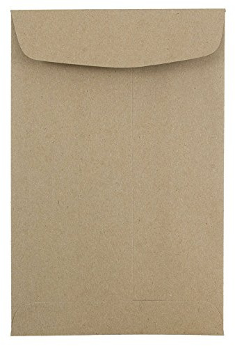 JAM PAPER 6 x 9 Open End Catalog Premium Envelopes - Brown Kraft Paper Bag - 100/Pack