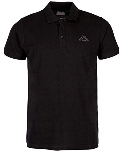 Kappa Unisex Polo Shirt PELEOT Damen Herren 303173 schwarz, Bekleidungsgröße:XL