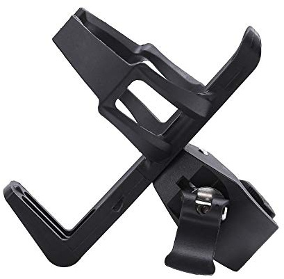 Porte-Bouteille de Vélo, Cage de Support de Boisson de Tasse de Rotation de Rotation de 360 ​​Degrés Anti-déverrouillage Rapide PVC pour La Moto de Poussette(Noir)