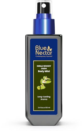 Blue Nectar Niraa Woody Oudh Body Mist for Hydrating Long Lasting Fragrance (100ml)