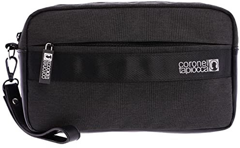 Coronel Tapiocca Herren Men Handbag Amara Handgelenkstasche Braun, Schwarz