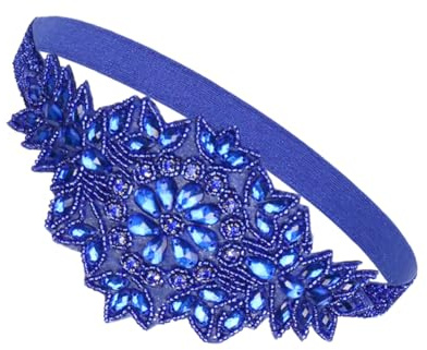 Healeved Bandeau Élastique Femme Accessoire Chic pour Soirée Festival Élégant Headdress Royal