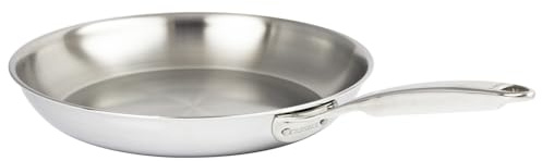 Cristel - Poêle inox 28 cm Castel Pro 5 PLY Poignée fixe - CRISTEL