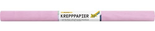 folia 824119 - Krepppapier in Hellrosa, 10 Rollen aus FSC-Mix Papier, je Rolle ca. 50 x 250 cm, 32 g/m², nassfest, elastisches Kreppband mit rauer Oberfläche zum Verzieren und Dekorieren